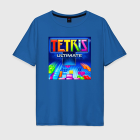 Мужская футболка хлопок Oversize с принтом Tetris Ultimate , 100% хлопок | свободный крой, круглый ворот, “спинка” длиннее передней части | 