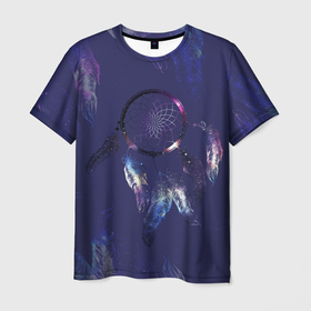 Мужская футболка 3D с принтом Мистический абстрактный ловец снов в Кировске, 100% полиэфир | прямой крой, круглый вырез горловины, длина до линии бедер | Тематика изображения на принте: 