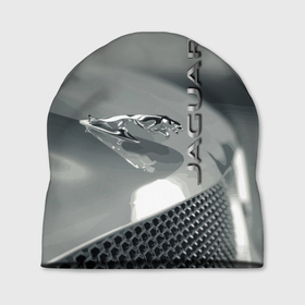 Шапка 3D с принтом Jaguar   капот   эмблема в Санкт-Петербурге, 100% полиэстер | универсальный размер, печать по всей поверхности изделия | 