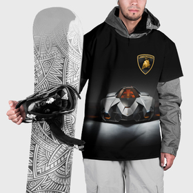 Накидка на куртку 3D с принтом Lamborghini Egoista   Italy в Екатеринбурге, 100% полиэстер |  | Тематика изображения на принте: 