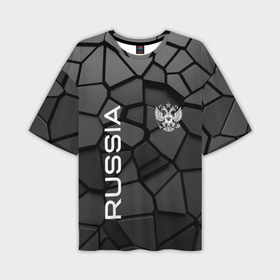 Мужская футболка oversize 3D с принтом Черная броня Россия ,  |  | 3d | 3д | rift | russia | steel | абстракт | броня | геометрия | камни | камуфляж | кубики | пластик | плиты | разлом | раскол | российская черная броня | россия | русская черная броня | скин | сталь | текстура