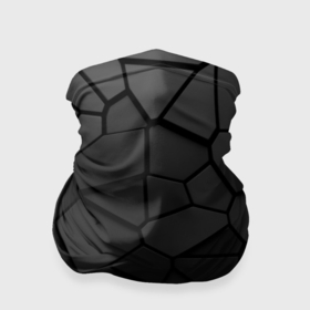 Бандана-труба 3D с принтом Черные стальные плиты в Тюмени, 100% полиэстер, ткань с особыми свойствами — Activecool | плотность 150‒180 г/м2; хорошо тянется, но сохраняет форму | Тематика изображения на принте: 