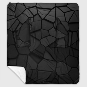 Плед с рукавами с принтом Черные стальные плиты в Тюмени, 100% полиэстер | Закругленные углы, все края обработаны. Ткань не мнется и не растягивается. Размер 170*145 | 