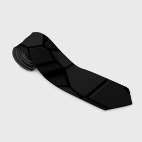 Галстук 3D с принтом Черные стальные плиты в Тюмени, 100% полиэстер | Длина 148 см; Плотность 150-180 г/м2 | 