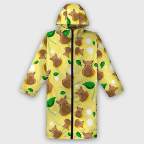 Дождевик унисекс 3D с принтом Капибара паттерн в городе Новоалтайск,  |  | 