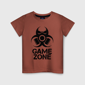 Детская футболка хлопок с принтом Game zone в Курске, 100% хлопок | круглый вырез горловины, полуприлегающий силуэт, длина до линии бедер | Тематика изображения на принте: 