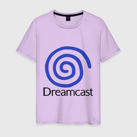 Мужская футболка хлопок с принтом Sega dreamcast в Санкт-Петербурге, 100% хлопок | прямой крой, круглый вырез горловины, длина до линии бедер, слегка спущенное плечо. | Тематика изображения на принте: 