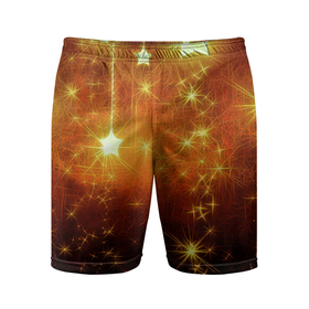 Мужские шорты спортивные с принтом Золотистае звёзды ,  |  | 