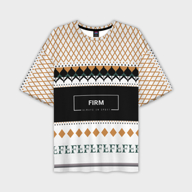 Мужская футболка OVERSIZE 3D с принтом FIRM как свитер из детства в Курске,  |  | 
