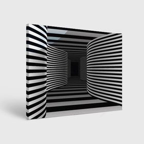 Холст прямоугольный с принтом Коридор   оптическая иллюзия в Санкт-Петербурге, 100% ПВХ |  | Тематика изображения на принте: 