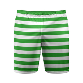 Мужские шорты спортивные с принтом Зеленый полосатый новогодний леденец ,  |  | 