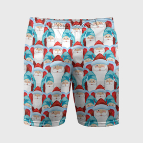 Мужские шорты спортивные с принтом Деды Морозы ,  |  | 