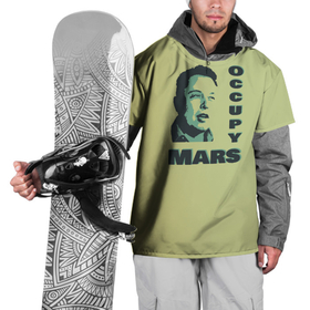 Накидка на куртку 3D с принтом Илон маск оккупант Марса в Кировске, 100% полиэстер |  | 