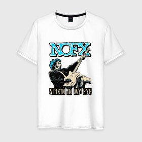Мужская футболка хлопок с принтом Nofx панк рок группа в Санкт-Петербурге, 100% хлопок | прямой крой, круглый вырез горловины, длина до линии бедер, слегка спущенное плечо. | 