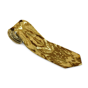 Галстук 3D с принтом Золотая кожа в Тюмени, 100% полиэстер | Длина 148 см; Плотность 150-180 г/м2 | Тематика изображения на принте: 
