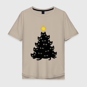 Мужская футболка хлопок Oversize Котоёлка: в Ухте, 100% хлопок | свободный крой, круглый ворот, “спинка” длиннее передней части |