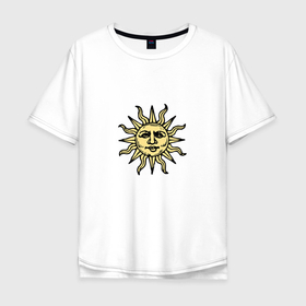 Мужская футболка хлопок Oversize с принтом Dark Souls   воины солнца в Тюмени, 100% хлопок | свободный крой, круглый ворот, “спинка” длиннее передней части | 