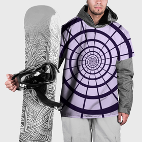 Накидка на куртку 3D с принтом Спираль   оптическая иллюзия в Екатеринбурге, 100% полиэстер |  | 