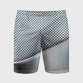 Мужские шорты спортивные с принтом Текстура объёмного металла ,  |  | 