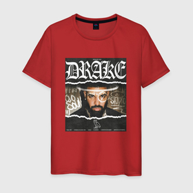 Мужская футболка хлопок с принтом Drake Ovo Sound в Тюмени, 100% хлопок | прямой крой, круглый вырез горловины, длина до линии бедер, слегка спущенное плечо. | Тематика изображения на принте: 
