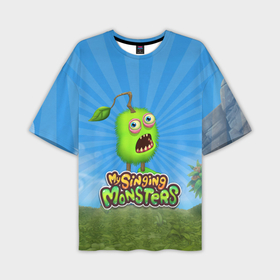 Мужская футболка OVERSIZE 3D с принтом My Singin Monsters   Зерномех ,  |  | 