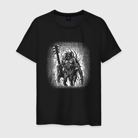Мужская футболка хлопок с принтом Heavy metal monster , 100% хлопок | прямой крой, круглый вырез горловины, длина до линии бедер, слегка спущенное плечо. | 
