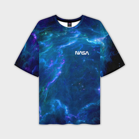 Мужская футболка OVERSIZE 3D с принтом Бескрайний космос   Nasa ,  |  | 