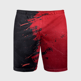 Мужские шорты спортивные с принтом Черное и красное ,  |  | 