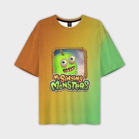 Мужская футболка OVERSIZE 3D с принтом My Singing Monsters   Зерномех ,  |  | 