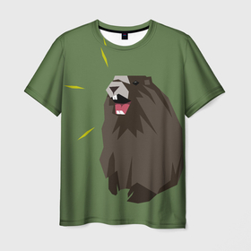 Мужская футболка 3D с принтом Крик бобра мем в Екатеринбурге, 100% полиэфир | прямой крой, круглый вырез горловины, длина до линии бедер | 