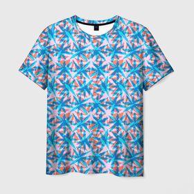 Мужская футболка 3D с принтом Листья кленовые в Белгороде, 100% полиэфир | прямой крой, круглый вырез горловины, длина до линии бедер | 