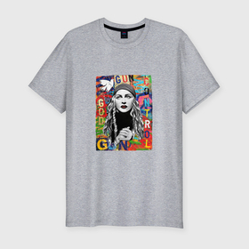 Мужская футболка хлопок Slim с принтом Madonna singer в Кировске, 92% хлопок, 8% лайкра | приталенный силуэт, круглый вырез ворота, длина до линии бедра, короткий рукав | 