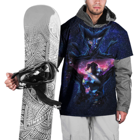 Накидка на куртку 3D с принтом One Punch Man  Гароу Космос в Кировске, 100% полиэстер |  | 