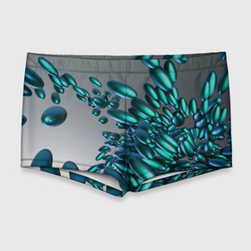 Мужские купальные плавки 3D с принтом Абстрактные блестящие камни и серый фон в Петрозаводске, Полиэстер 85%, Спандекс 15% |  | Тематика изображения на принте: 