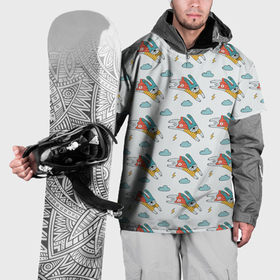 Накидка на куртку 3D с принтом Супер заяц в Белгороде, 100% полиэстер |  | Тематика изображения на принте: 