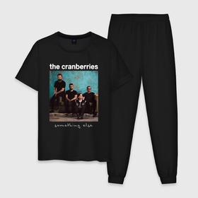 Мужская пижама хлопок с принтом The Cranberries rock в Курске, 100% хлопок | брюки и футболка прямого кроя, без карманов, на брюках мягкая резинка на поясе и по низу штанин
 | 