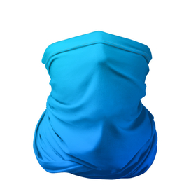 Бандана-труба 3D с принтом Голубо бирюзовый градиент в Екатеринбурге, 100% полиэстер, ткань с особыми свойствами — Activecool | плотность 150‒180 г/м2; хорошо тянется, но сохраняет форму | 