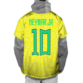 Накидка на куртку 3D с принтом Неймар ЧМ 2022 сборная Бразилии в Тюмени, 100% полиэстер |  | Тематика изображения на принте: 