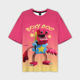 Мужская футболка oversize 3D с принтом Project Playtime Бокси Бу ,  |  | Тематика изображения на принте: 