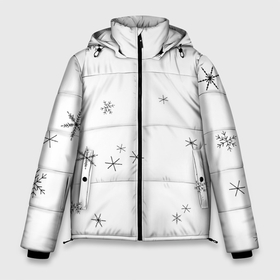 Мужская зимняя куртка 3D с принтом Идёт снег в Тюмени, верх — 100% полиэстер; подкладка — 100% полиэстер; утеплитель — 100% полиэстер | длина ниже бедра, свободный силуэт Оверсайз. Есть воротник-стойка, отстегивающийся капюшон и ветрозащитная планка. 

Боковые карманы с листочкой на кнопках и внутренний карман на молнии. | Тематика изображения на принте: 