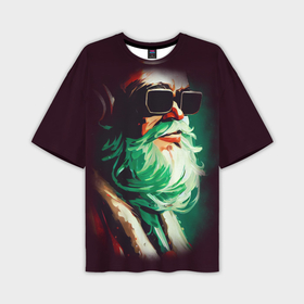 Мужская футболка oversize 3D с принтом DJ Santa в Тюмени,  |  | Тематика изображения на принте: 