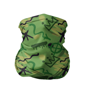 Бандана-труба 3D Милитари граффити: в Ухте, 100% полиэстер, ткань с особыми свойствами — Activecool | плотность 150‒180 г/м2; хорошо тянется, но сохраняет форму |