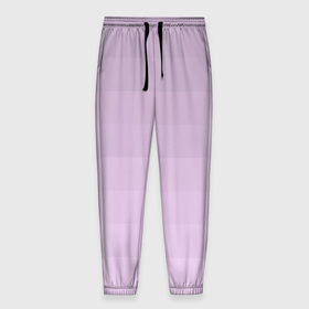 Мужские брюки 3D с принтом Монохромный полосатый розовато сиреневый в Кировске, 100% полиэстер | манжеты по низу, эластичный пояс регулируется шнурком, по бокам два кармана без застежек, внутренняя часть кармана из мелкой сетки | 