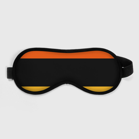 Маска для сна 3D с принтом Полосатый оранжевый с черной и белой полосой в Белгороде, внешний слой — 100% полиэфир, внутренний слой — 100% хлопок, между ними — поролон |  | Тематика изображения на принте: 