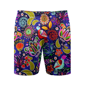 Мужские шорты спортивные с принтом Multicolored floral patterns в Екатеринбурге,  |  | 