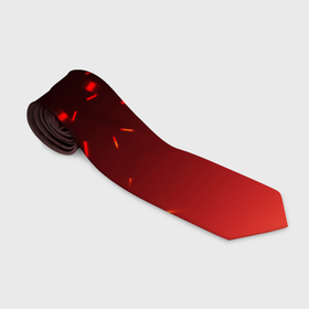 Галстук 3D с принтом Красный огонь в Екатеринбурге, 100% полиэстер | Длина 148 см; Плотность 150-180 г/м2 | 