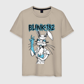 Мужская футболка хлопок с принтом Blink 182 bunny nurse в Санкт-Петербурге, 100% хлопок | прямой крой, круглый вырез горловины, длина до линии бедер, слегка спущенное плечо. | 