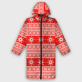 Дождевик унисекс 3D с принтом New Year snowflake pattern в Ухте,  |  | 