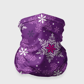 Бандана-труба 3D с принтом Violet snow в Кировске, 100% полиэстер, ткань с особыми свойствами — Activecool | плотность 150‒180 г/м2; хорошо тянется, но сохраняет форму | 