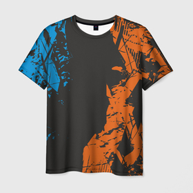 Мужская футболка 3D с принтом Огонь  и вода , 100% полиэфир | прямой крой, круглый вырез горловины, длина до линии бедер | Тематика изображения на принте: 